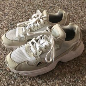 Adidas chunky white/cream sneakers